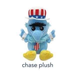 Muppet Vision 3D Wishables ULTRA RARE SAM EAGLE AMERICAN CHASE PLUSH